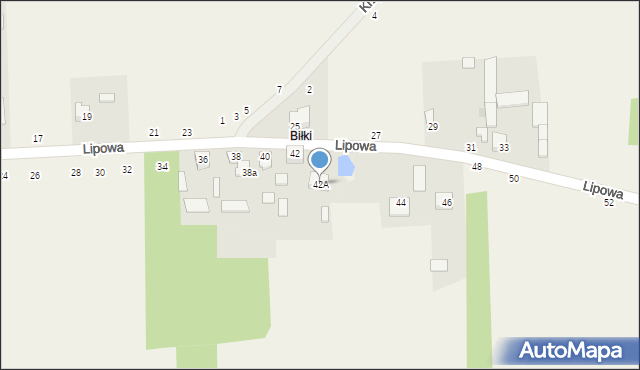 Psucin, Lipowa, 42A, mapa Psucin