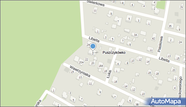 Puszczykowo, Libelta Karola, 2, mapa Puszczykowo