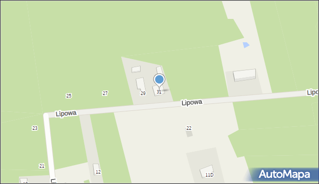 Pysznica, Lipowa, 31, mapa Pysznica