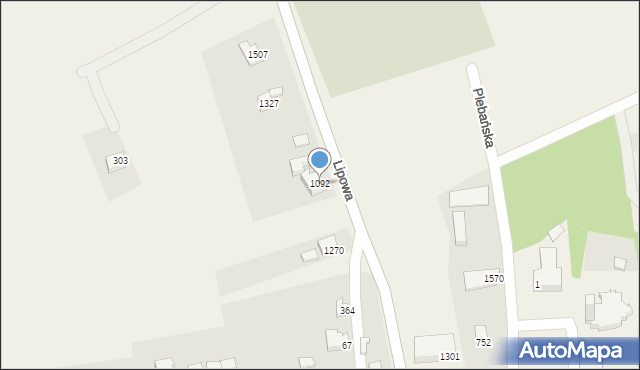 Radziechowy, Lipowa, 1092, mapa Radziechowy