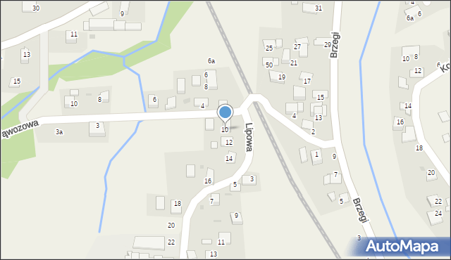 Radziszów, Lipowa, 10, mapa Radziszów