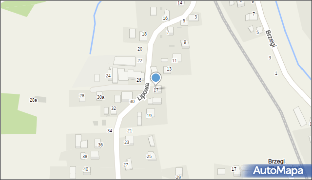 Radziszów, Lipowa, 17, mapa Radziszów