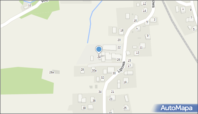 Radziszów, Lipowa, 24, mapa Radziszów