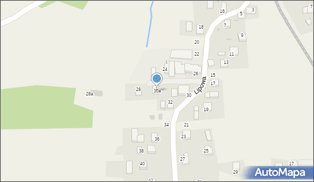 Radziszów, Lipowa, 30a, mapa Radziszów