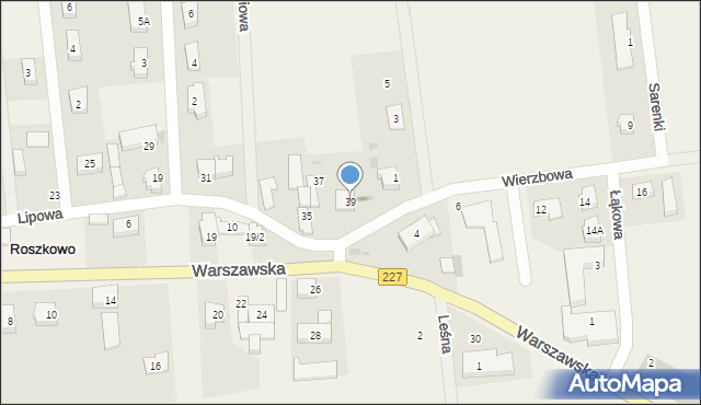 Roszkowo, Lipowa, 39, mapa Roszkowo