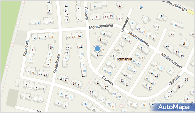 Rotmanka, Limbowa, 7, mapa Rotmanka