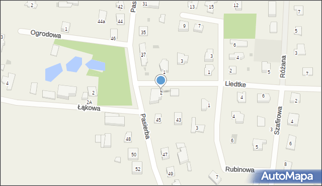 Rożental, Liedtke, ks., 2, mapa Rożental