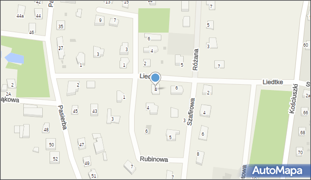 Rożental, Liedtke, ks., 4, mapa Rożental