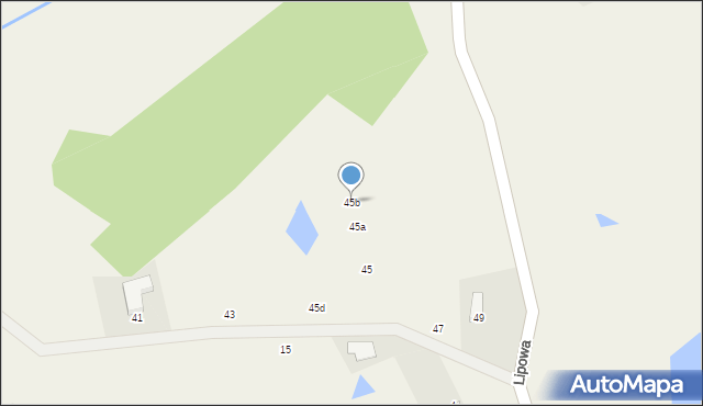 Roztoka, Lipowa, 45b, mapa Roztoka