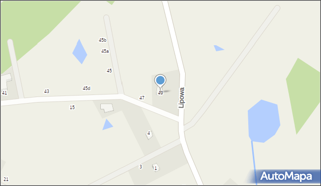 Roztoka, Lipowa, 49, mapa Roztoka