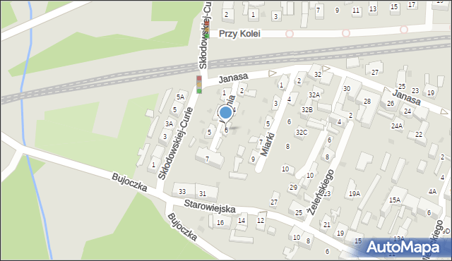 Ruda Śląska, Ligonia Juliusza, 6, mapa Rudy Śląskiej