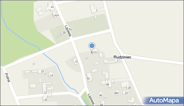 Rudziniec, Lipowa, 52, mapa Rudziniec