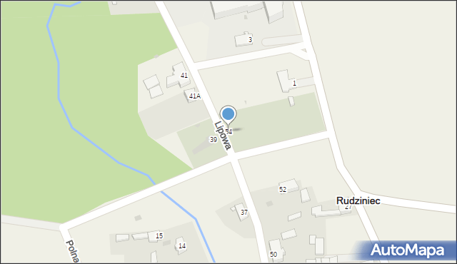 Rudziniec, Lipowa, 54, mapa Rudziniec
