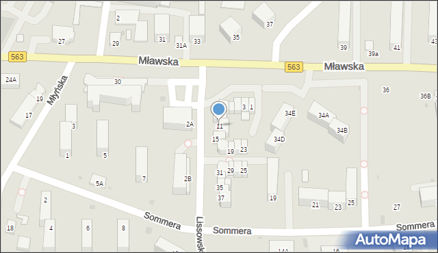 Rypin, Lissowskiego Cz., ks., 11, mapa Rypin