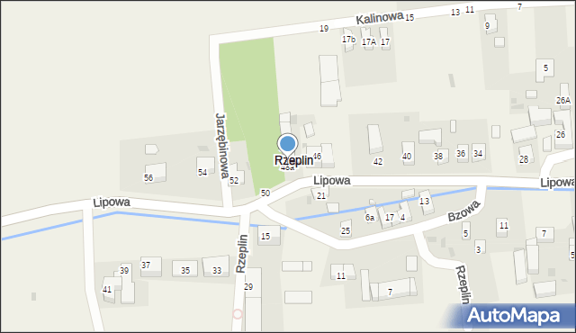 Rzeplin, Lipowa, 48a, mapa Rzeplin