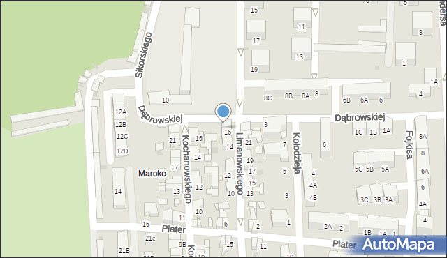 Siemianowice Śląskie, Limanowskiego Bolesława, 18, mapa Siemianowice Śląskie