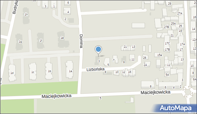 Siemianowice Śląskie, Lizbońska, 3b, mapa Siemianowice Śląskie
