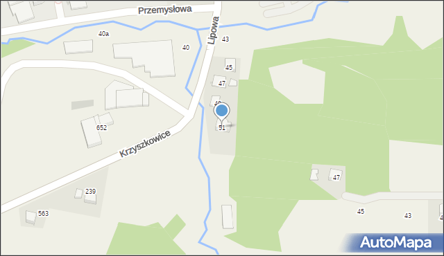 Siepraw, Lipowa, 51, mapa Siepraw