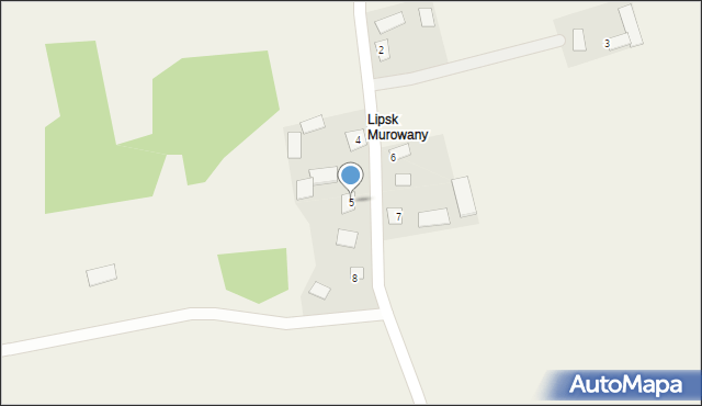 Siółko, Lipsk Murowany, 5, mapa Siółko