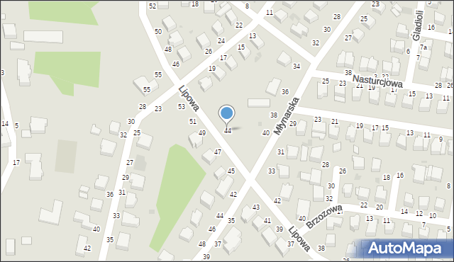 Skierniewice, Lipowa, 44, mapa Skierniewic