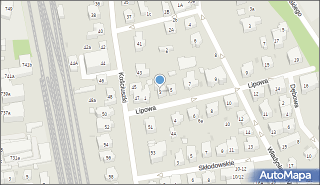 Sopot, Lipowa, 3, mapa Sopotu