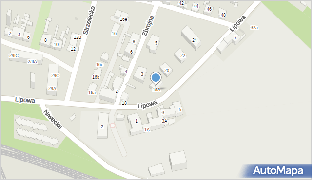 Sosnowiec, Lipowa, 18A, mapa Sosnowca