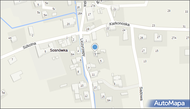 Sosnówka, Liczyrzepy, 3, mapa Sosnówka