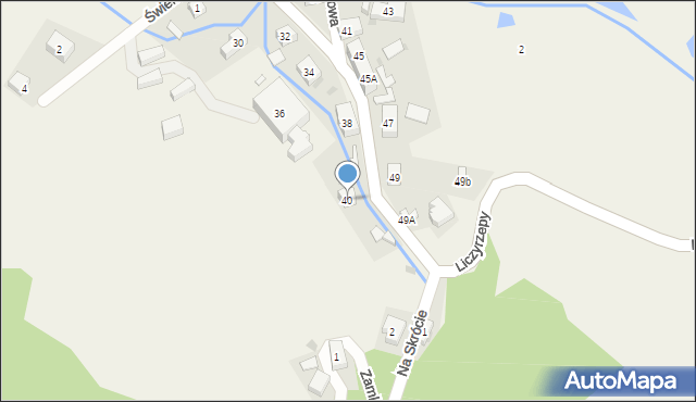 Sosnówka, Liczyrzepy, 40, mapa Sosnówka