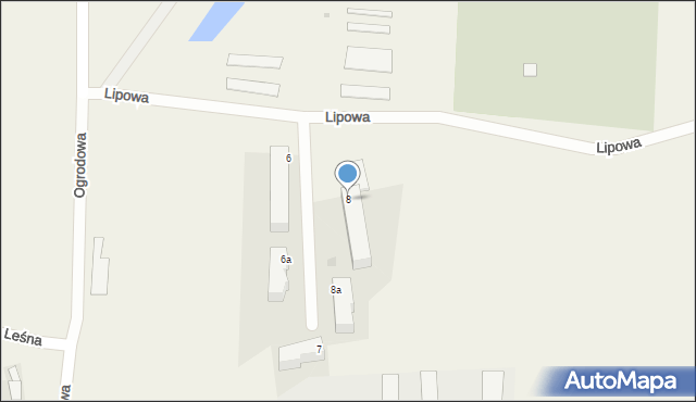 Srokowo, Lipowa, 8, mapa Srokowo