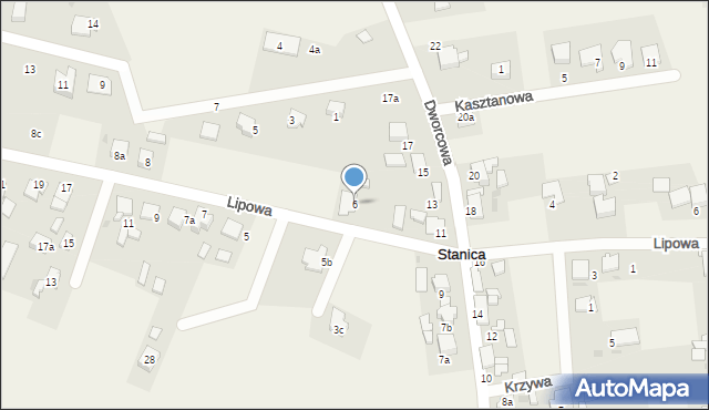 Stanica, Lipowa, 6, mapa Stanica