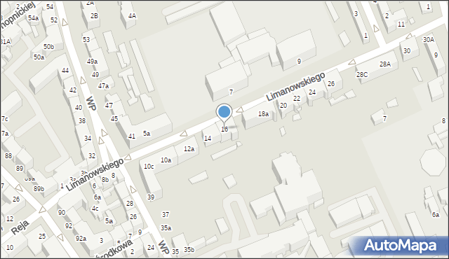Stargard, Limanowskiego Bolesława, 16, mapa Stargard