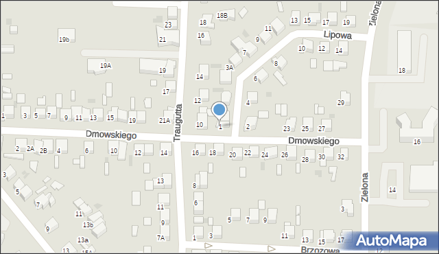 Starogard Gdański, Lipowa, 1, mapa Starogard Gdański