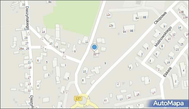 Sulęcin, Lipowa, 12, mapa Sulęcin