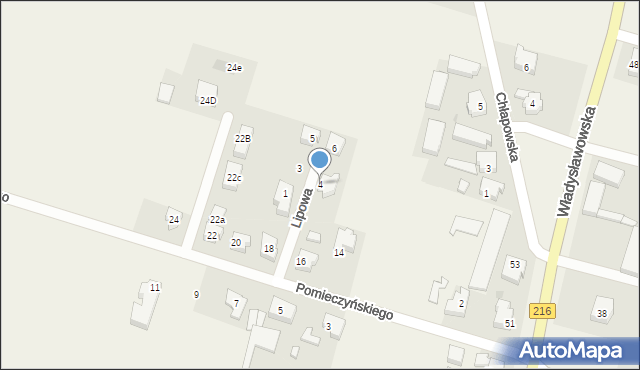 Swarzewo, Lipowa, 4, mapa Swarzewo