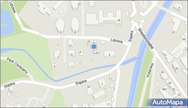 Świdnica, Lipowa, 21, mapa Świdnicy