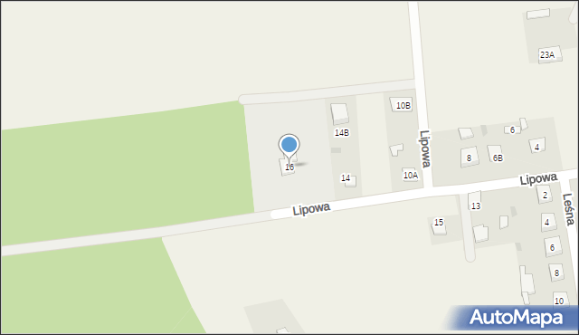 Szczutowo, Lipowa, 16, mapa Szczutowo