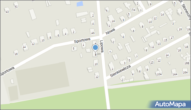 Szepietowo, Lipowa, 8, mapa Szepietowo