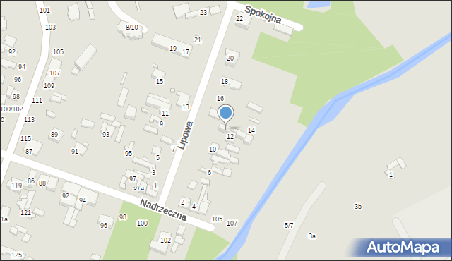 Tomaszów Mazowiecki, Lipowa, 12A, mapa Tomaszów Mazowiecki