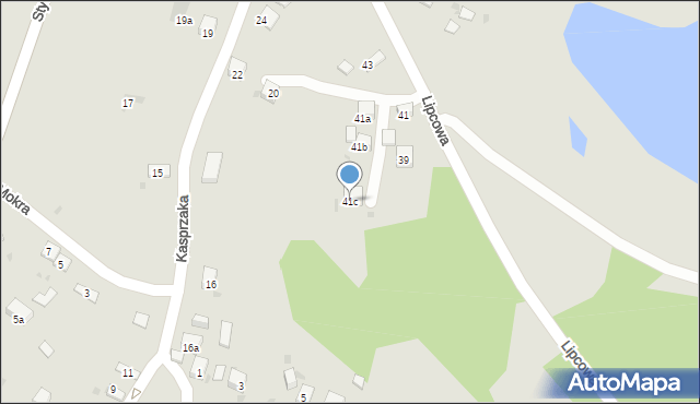 Trzebinia, Lipcowa, 41c, mapa Trzebinia