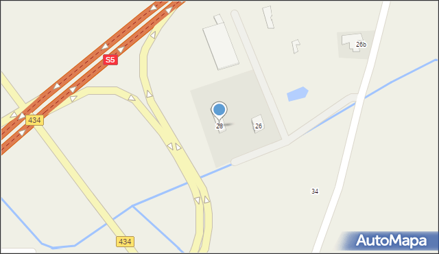 Trzek, Lipowa, 28, mapa Trzek