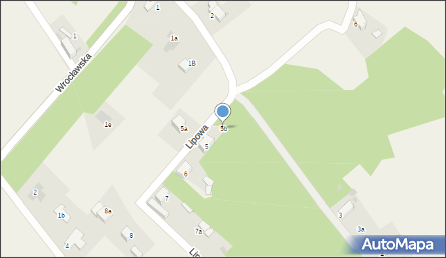 Uciechów, Lipowa, 5b, mapa Uciechów