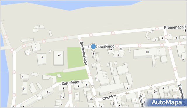 Ustka, Limanowskiego Bolesława, 6, mapa Ustka