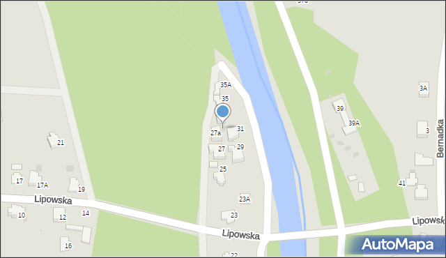 Ustroń, Lipowska, 33A, mapa Ustroń