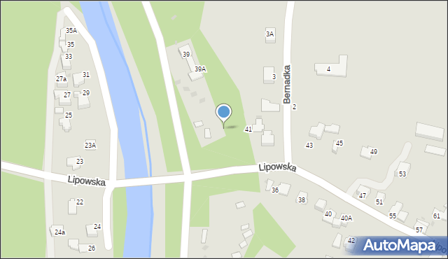 Ustroń, Lipowska, 39, mapa Ustroń