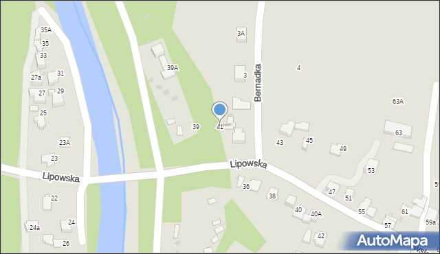 Ustroń, Lipowska, 41, mapa Ustroń