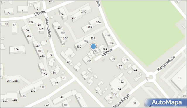 Wągrowiec, Lipowa, 29h, mapa Wągrowiec