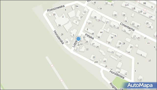 Warszawa, Lidzka, 2c, mapa Warszawy