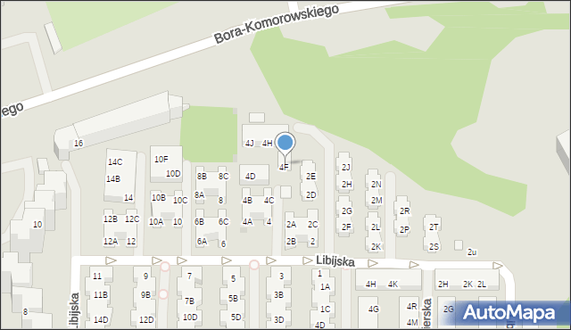 Warszawa, Libijska, 4, mapa Warszawy