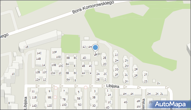 Warszawa, Libijska, 4F, mapa Warszawy