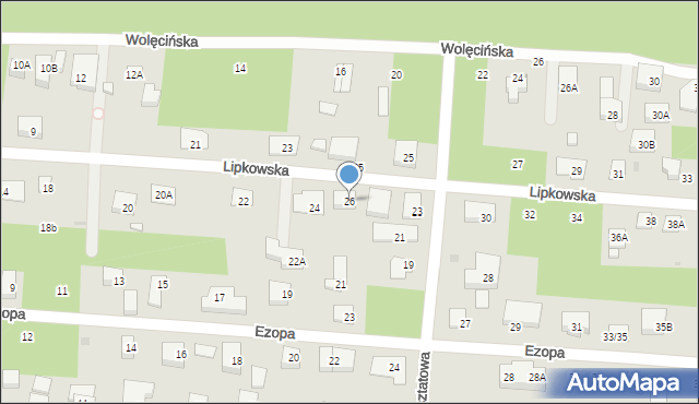 Warszawa, Lipkowska, 26, mapa Warszawy